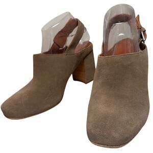 Gentle Souls Tami Shooter Ankle Boots Heel Sz 10 Water Resistant Suede Slingback